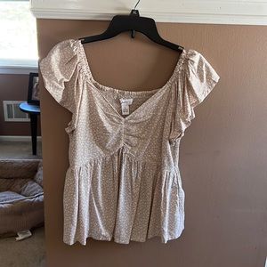 Short sleeve A line top